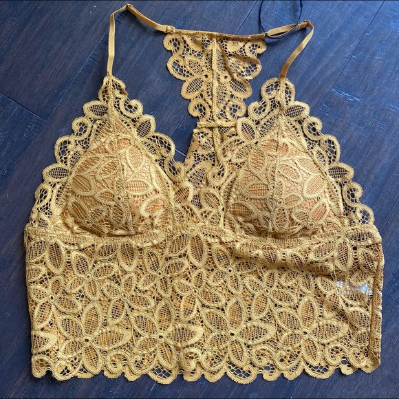 🌼 Daisy Lace Boho Longline Padded Bralette NWT - Picture 13 of 14